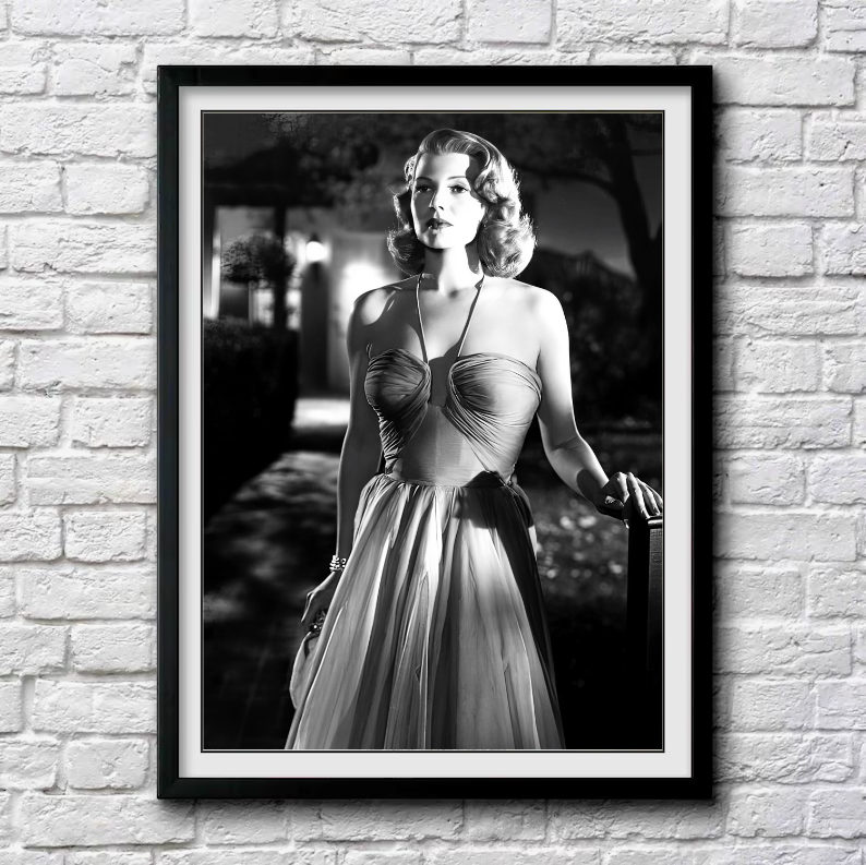 Rita Hayworth 8x10 Glossy Photo Print - Reproduction Celebrity Photograph USA